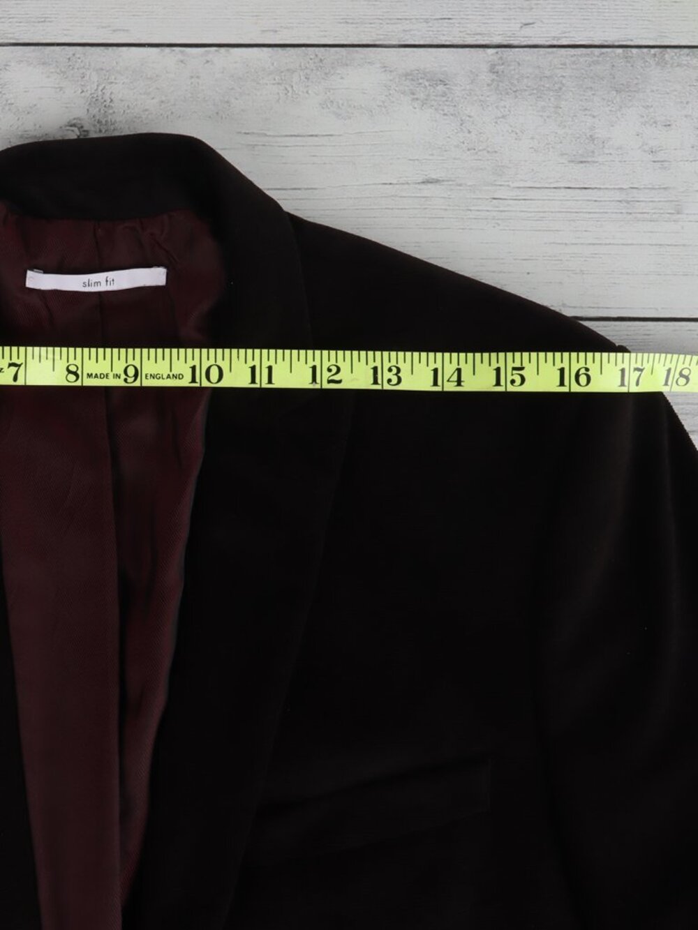 Men's Calvin Klein Slim Fit Suit Jacket, Black, Medium, Lined, Inside Pockets - Picture 9 of 10